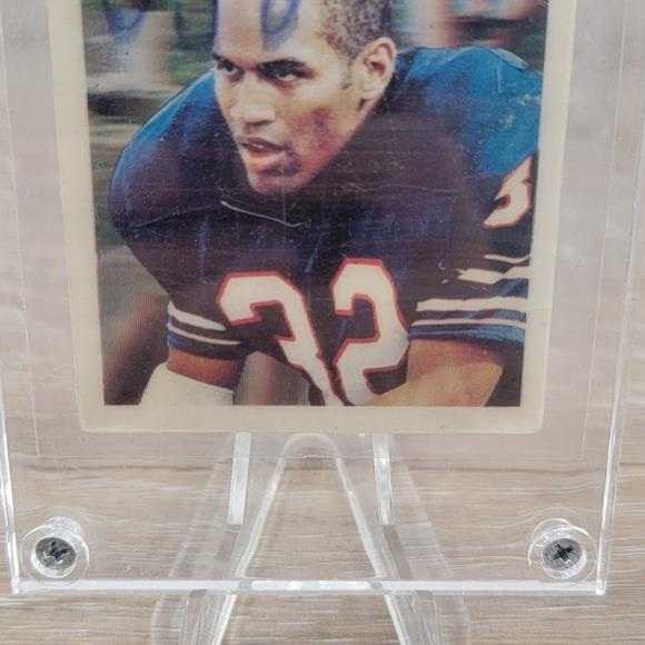 1969 Topps O J Simpson Buffalo Bills NFL Football Autographed Card - Picture 4 of 6